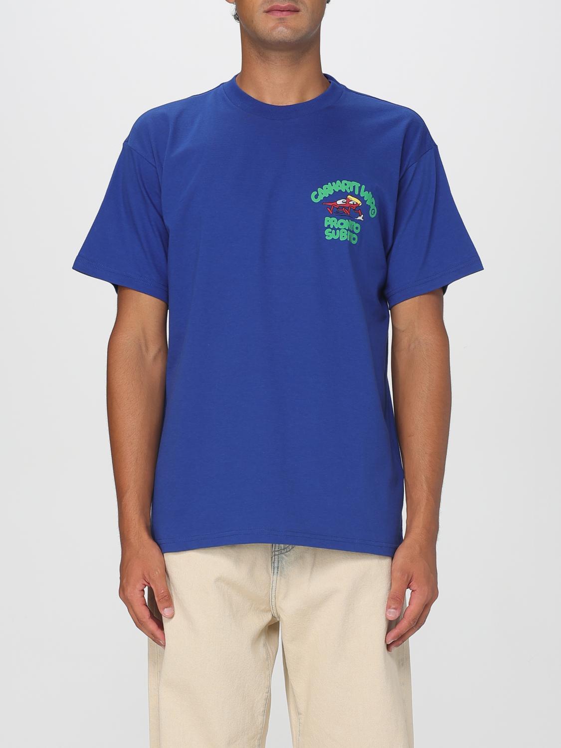 Carhartt Short Sleeve Pronto T Shirt Wolfsbane In Blue