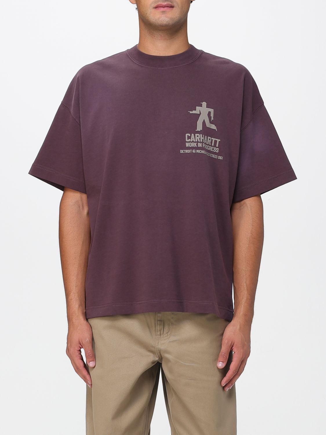 Carhartt T-shirt  Wip Men Color Brown In Purple