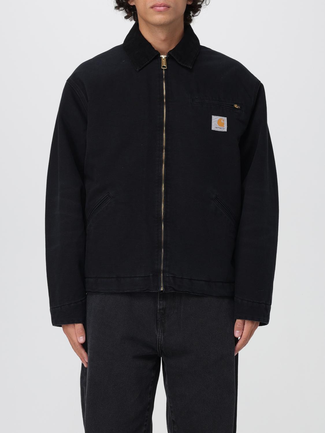 Carhartt Detroit Corduroy-collar Cotton Jacket In Blue