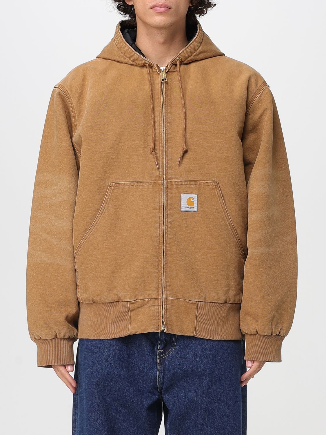 Carhartt Long-sleeved Casual Jacket In Brown