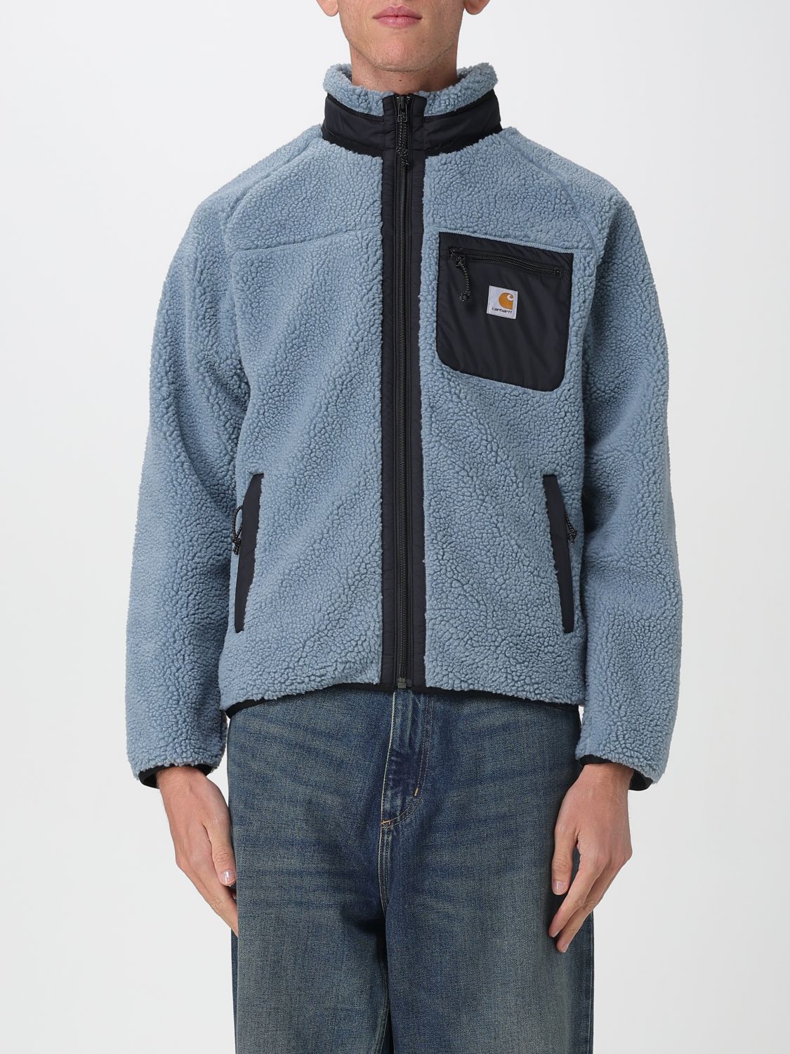 Carhartt Jacket  Wip Men Color Gnawed Blue In Blue