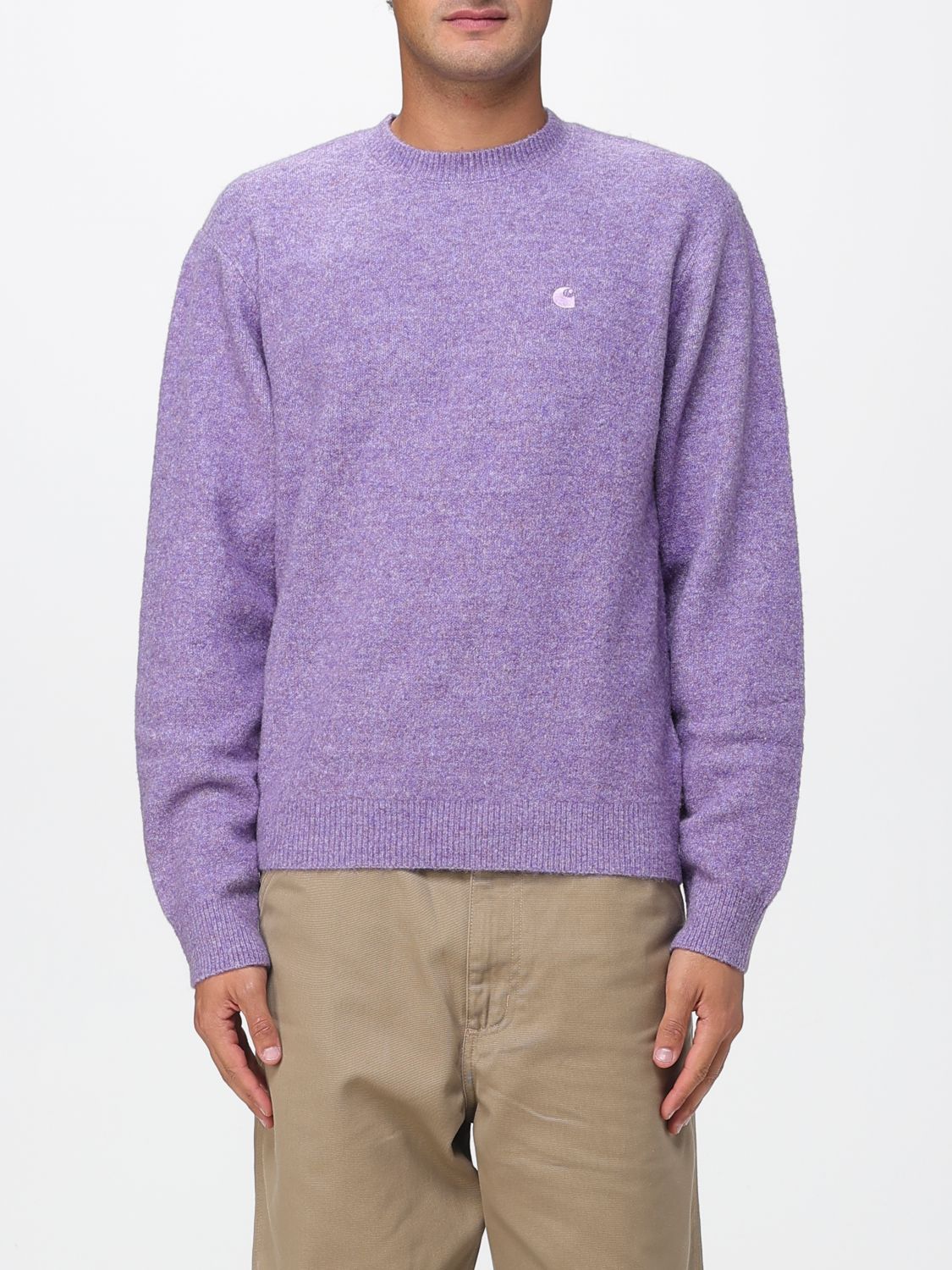 Carhartt Sweater Wip Men Color Lilac In Purple