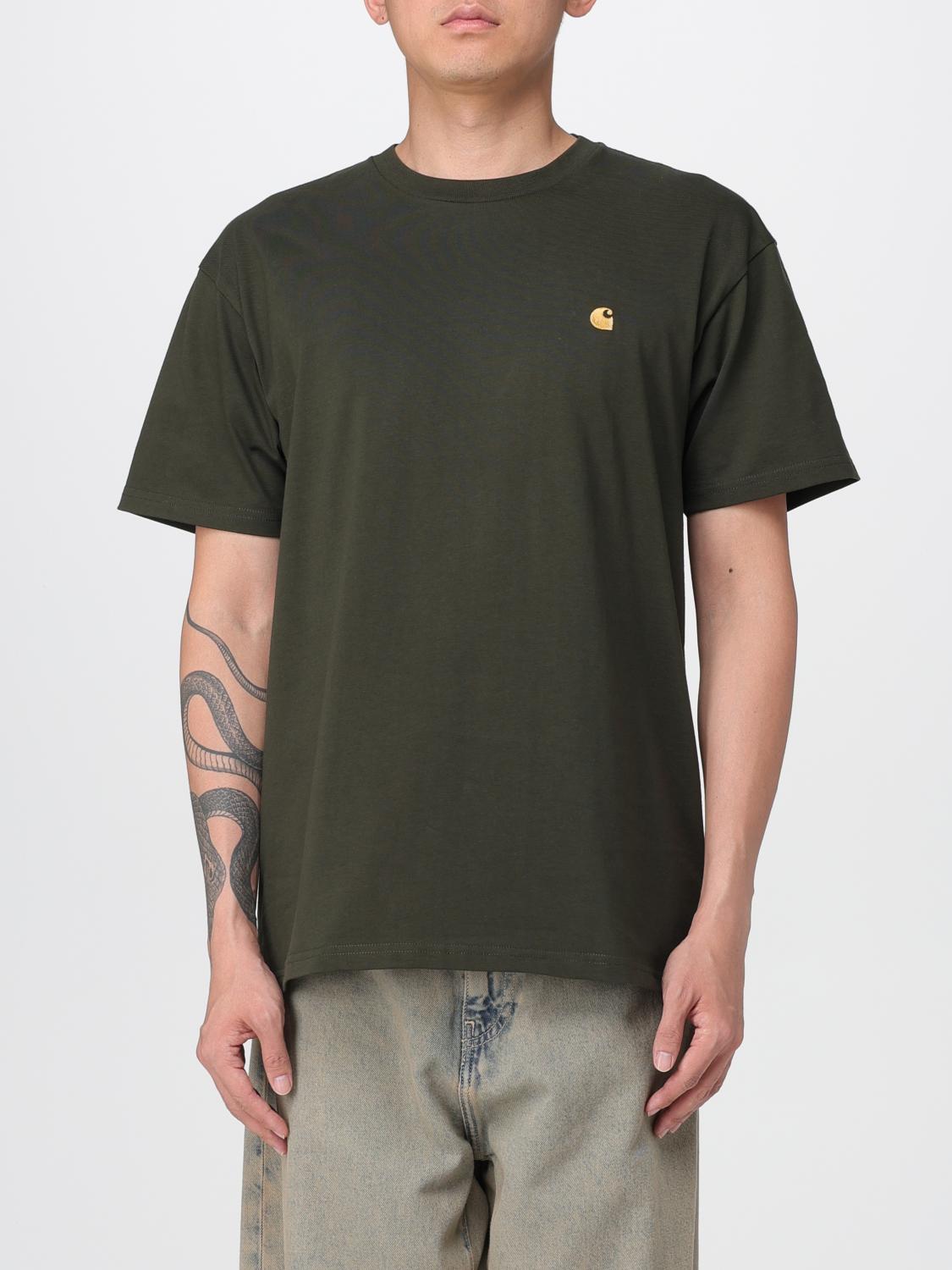 Carhartt T-shirt Wip Men Color Olive In Green