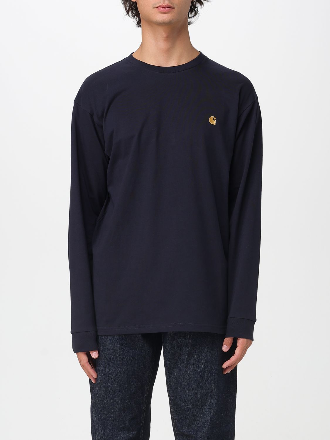 Carhartt T-shirt  Wip Men Color Navy In Blue