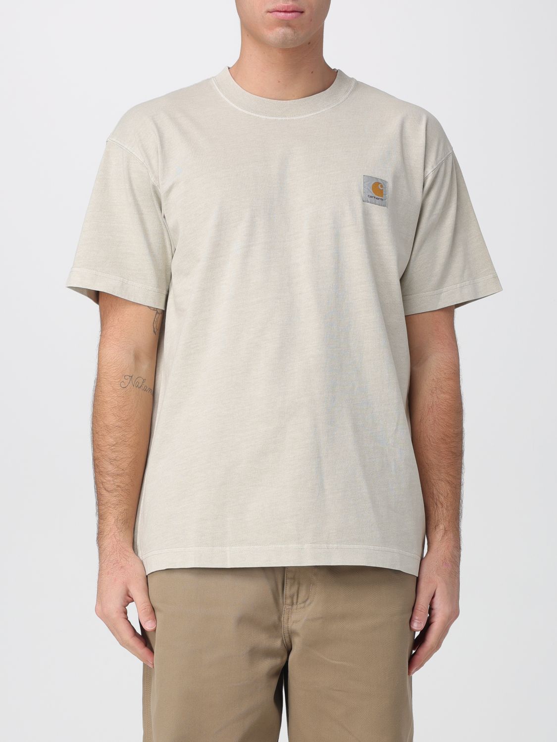 Carhartt T-shirt Wip Men Color Sand In Brown