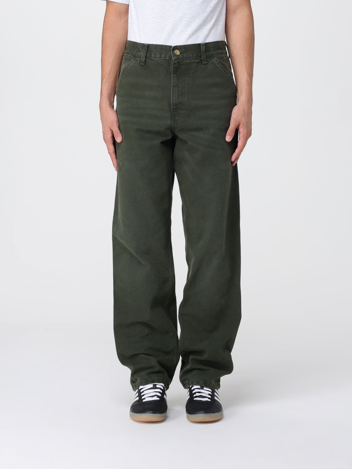 Carhartt Straight-leg Trousers In Green