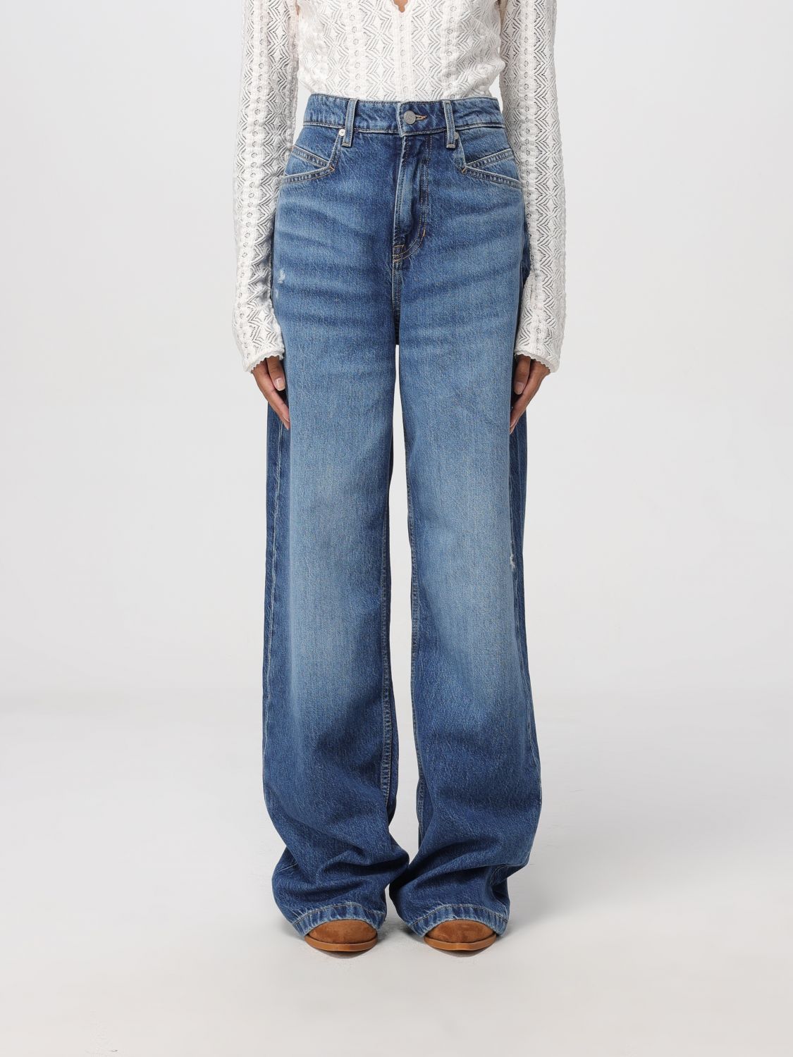 Hugo Boss Jeans Boss Woman Color Navy In Blue