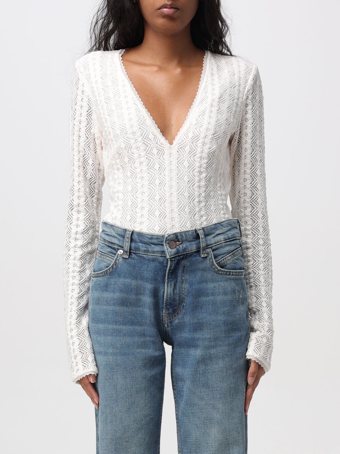 Hugo Boss Top Boss Woman Color White In White