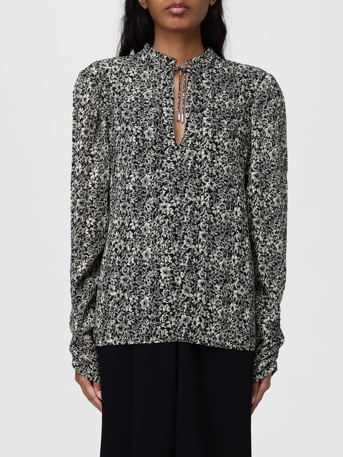 Hugo Boss Shirt Boss Woman Color Multicolor In Gray