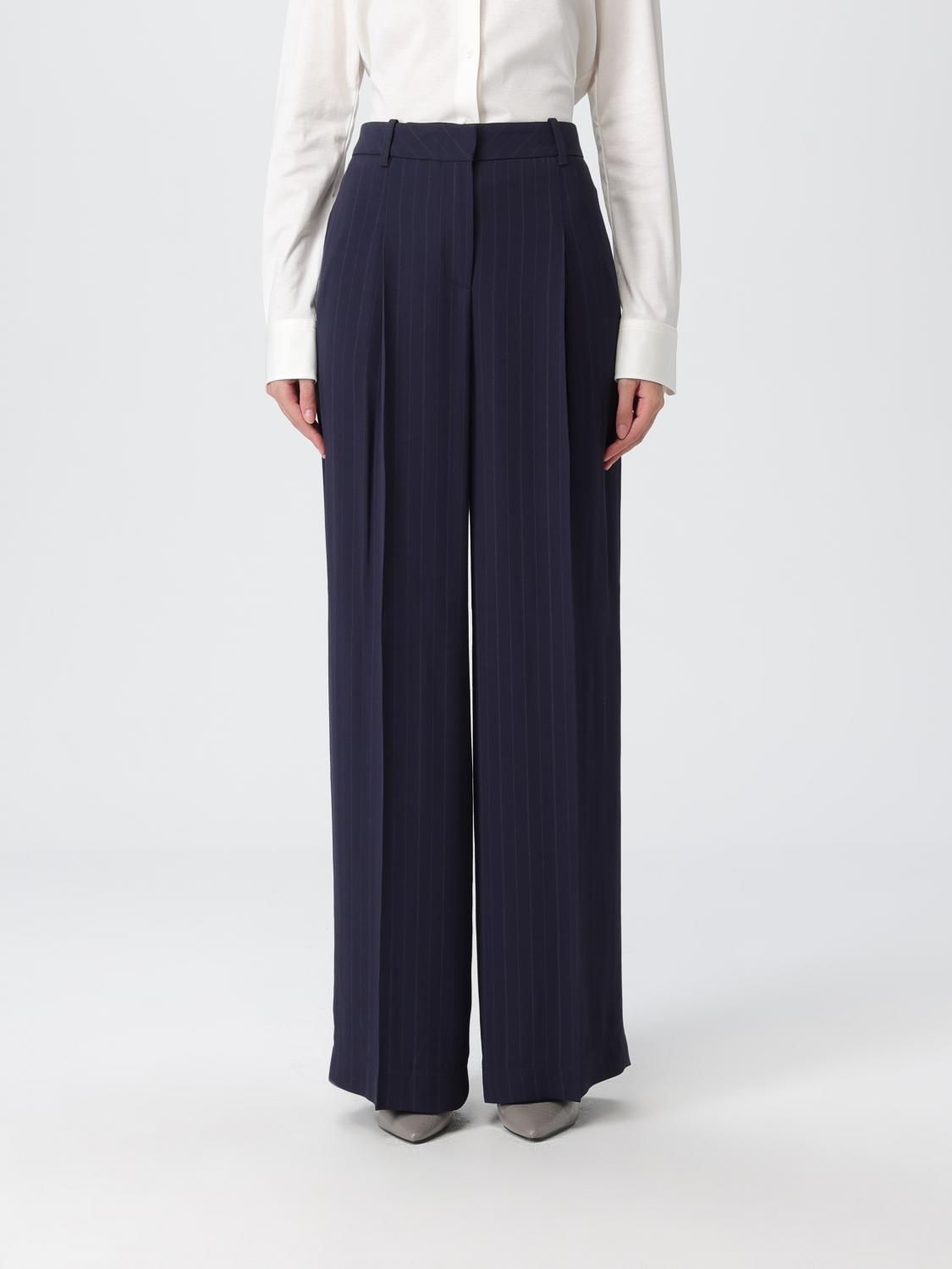 Hugo Boss Pants Boss Woman Color Blue In Blue