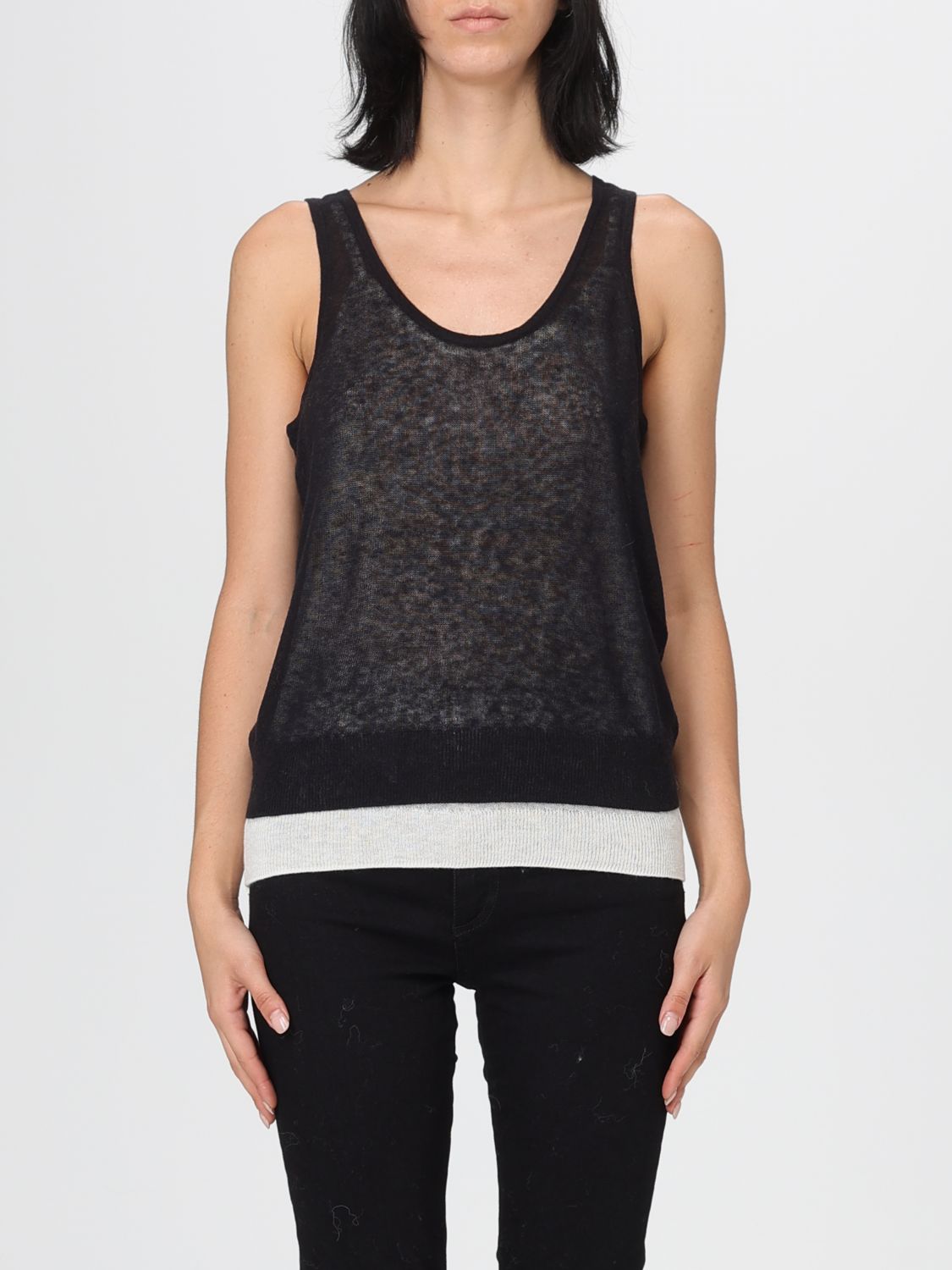 Hugo Boss Top Boss Woman Color Black In Black