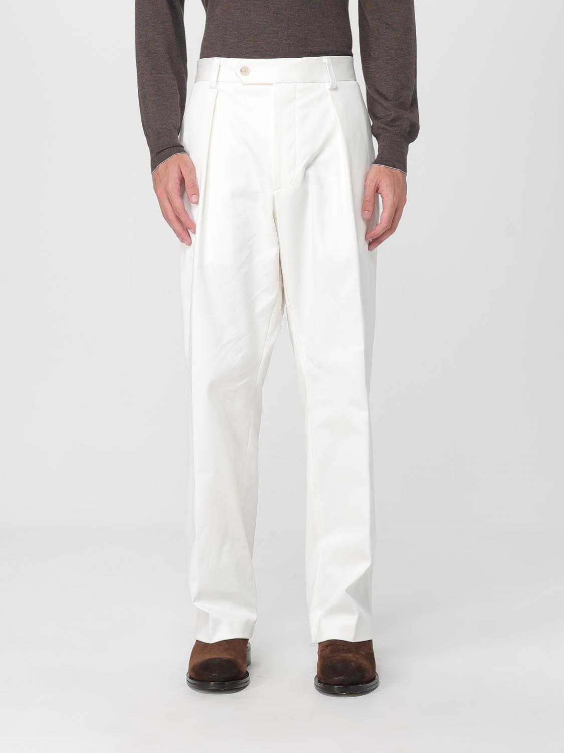 Hugo Boss Pants Boss Men Color White In White