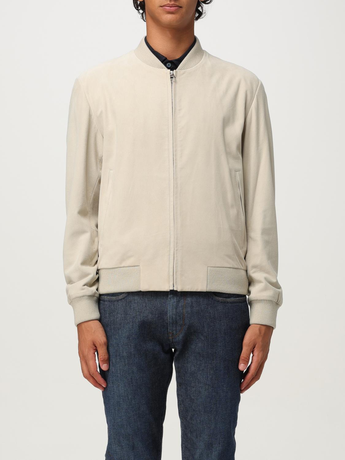 Hugo Boss Jacket Boss Men Color Beige In Multi