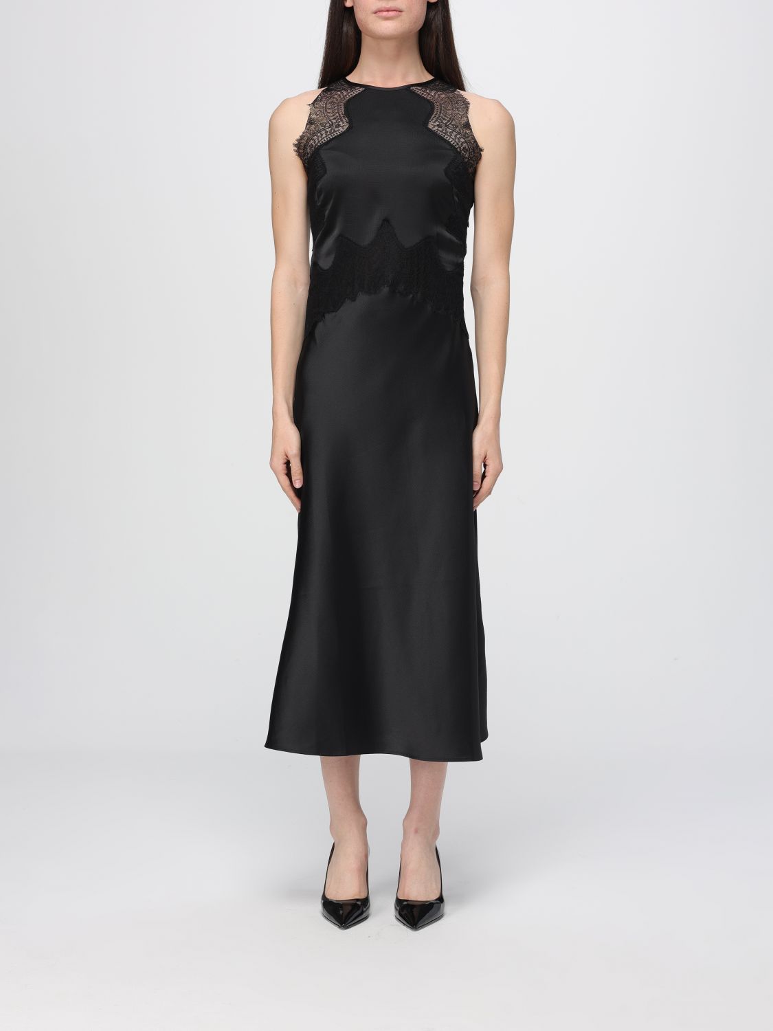 Hugo Boss Dress Boss Woman Color Black In Black