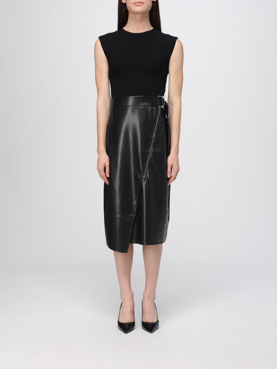 Hugo Boss Dress Boss Woman Color Black In Black