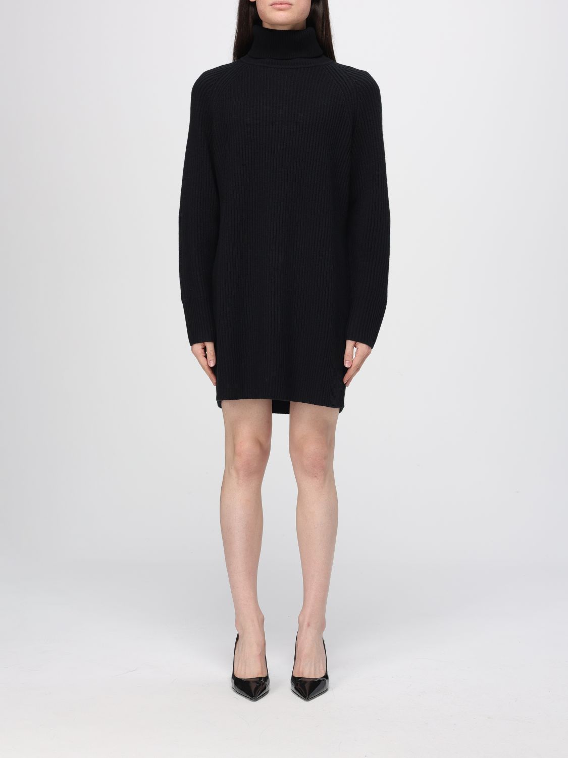 Hugo Boss Dress Boss Woman Color Black In Black