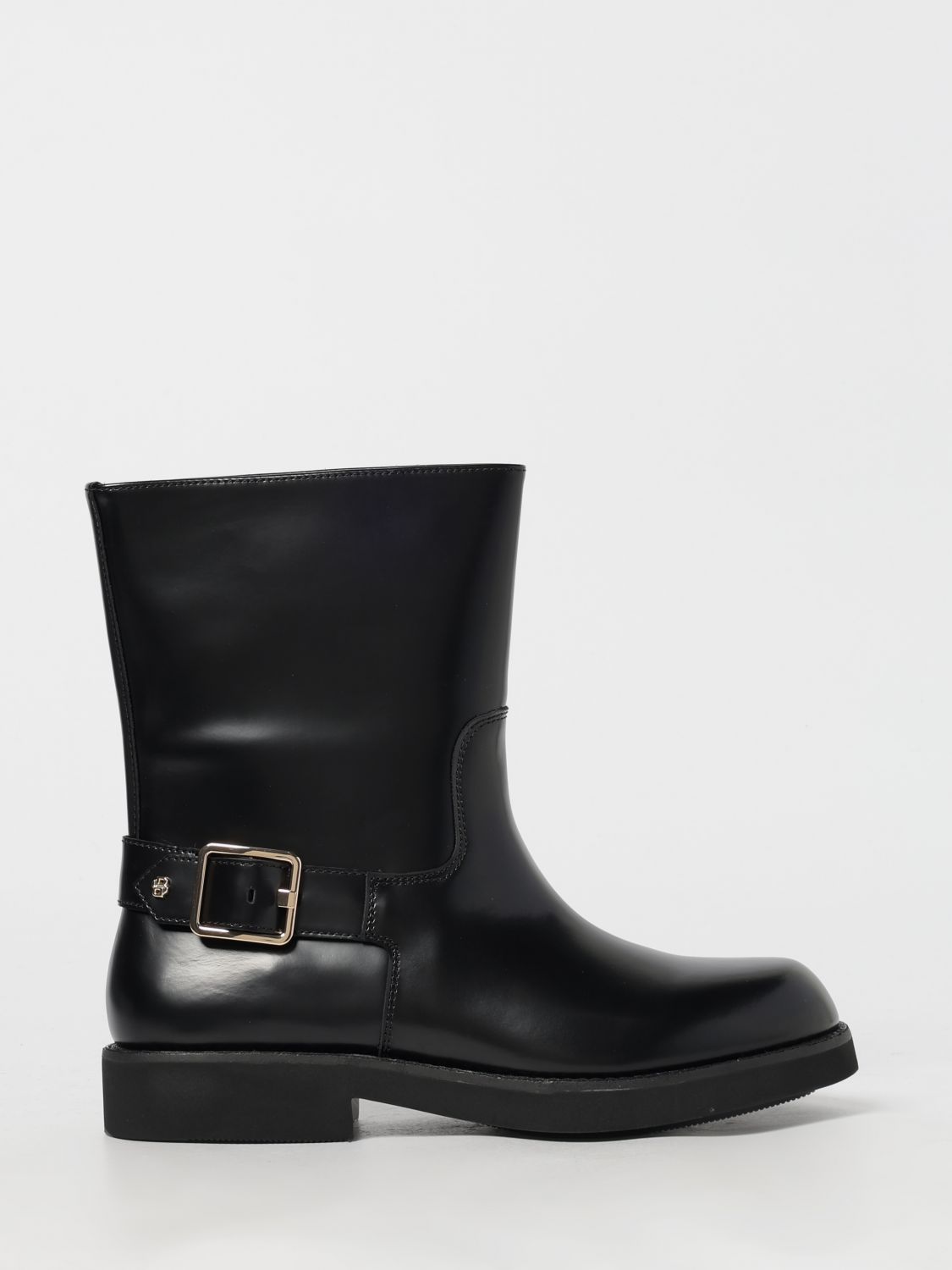 Hugo Boss Flat Ankle Boot Boss Woman Color Black