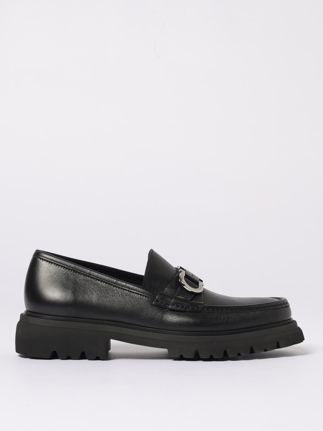 Ferragamo Man Loafers Black Size 6 Calfskin In Black