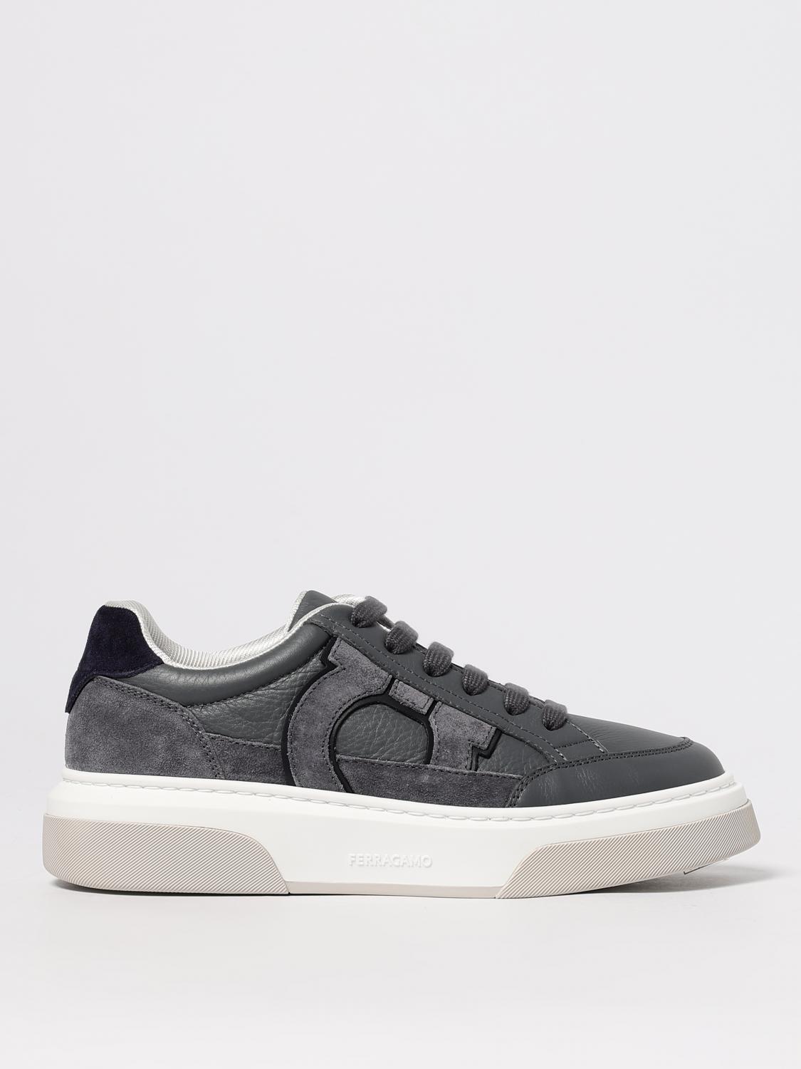 FERRAGAMO Sneakers Men color Grey　FERRAGAMO スニーカー メンズ カラー グレー FERRAGAMO