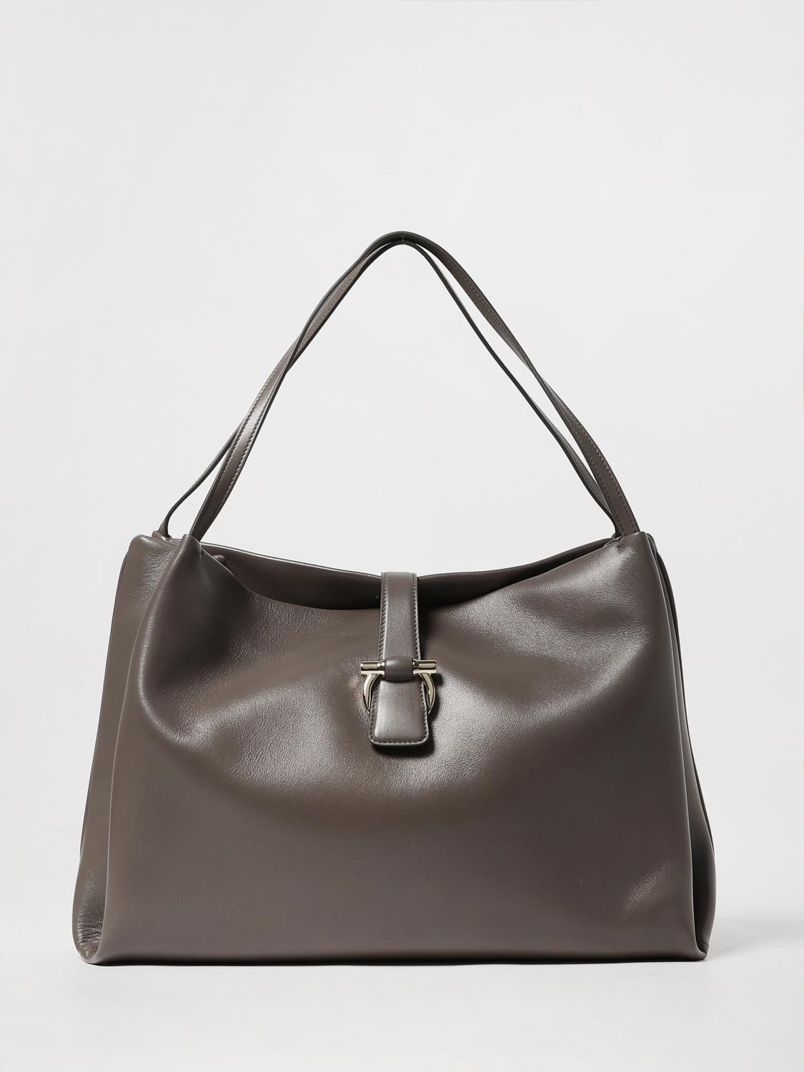 Shoulder Bag FERRAGAMO Woman color Mud