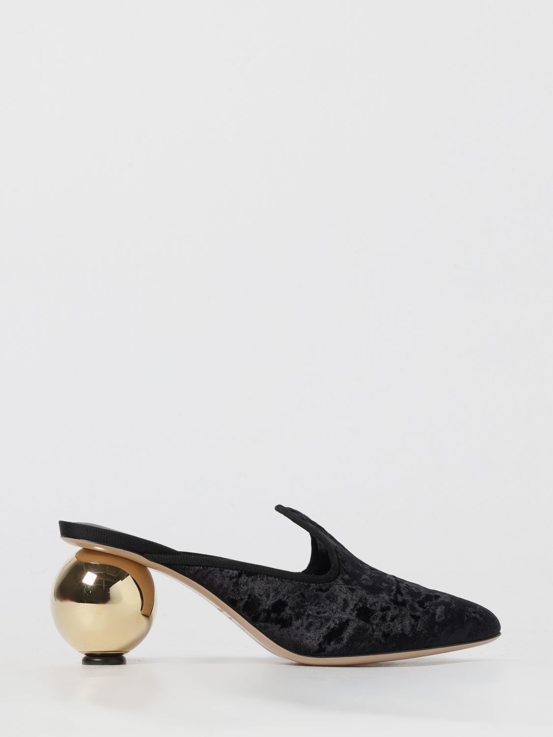 Ferragamo Heeled Mules Tasha In Black