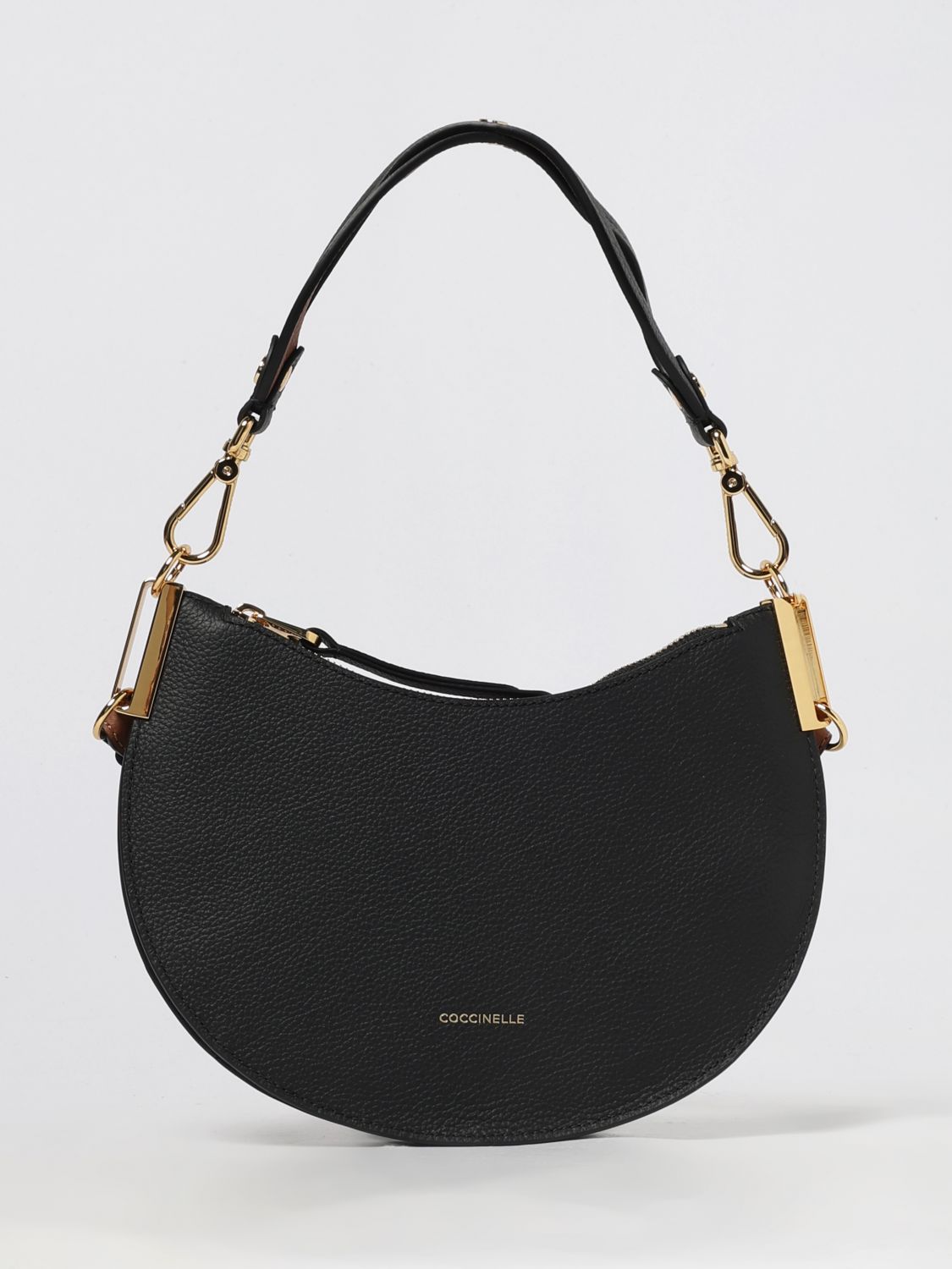 Coccinelle Shoulder Bag Woman Color Black In Black