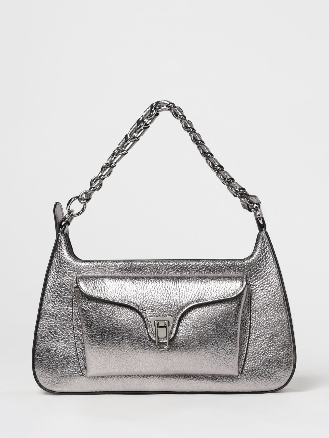 Coccinelle Shoulder Bag  Woman Color Silver