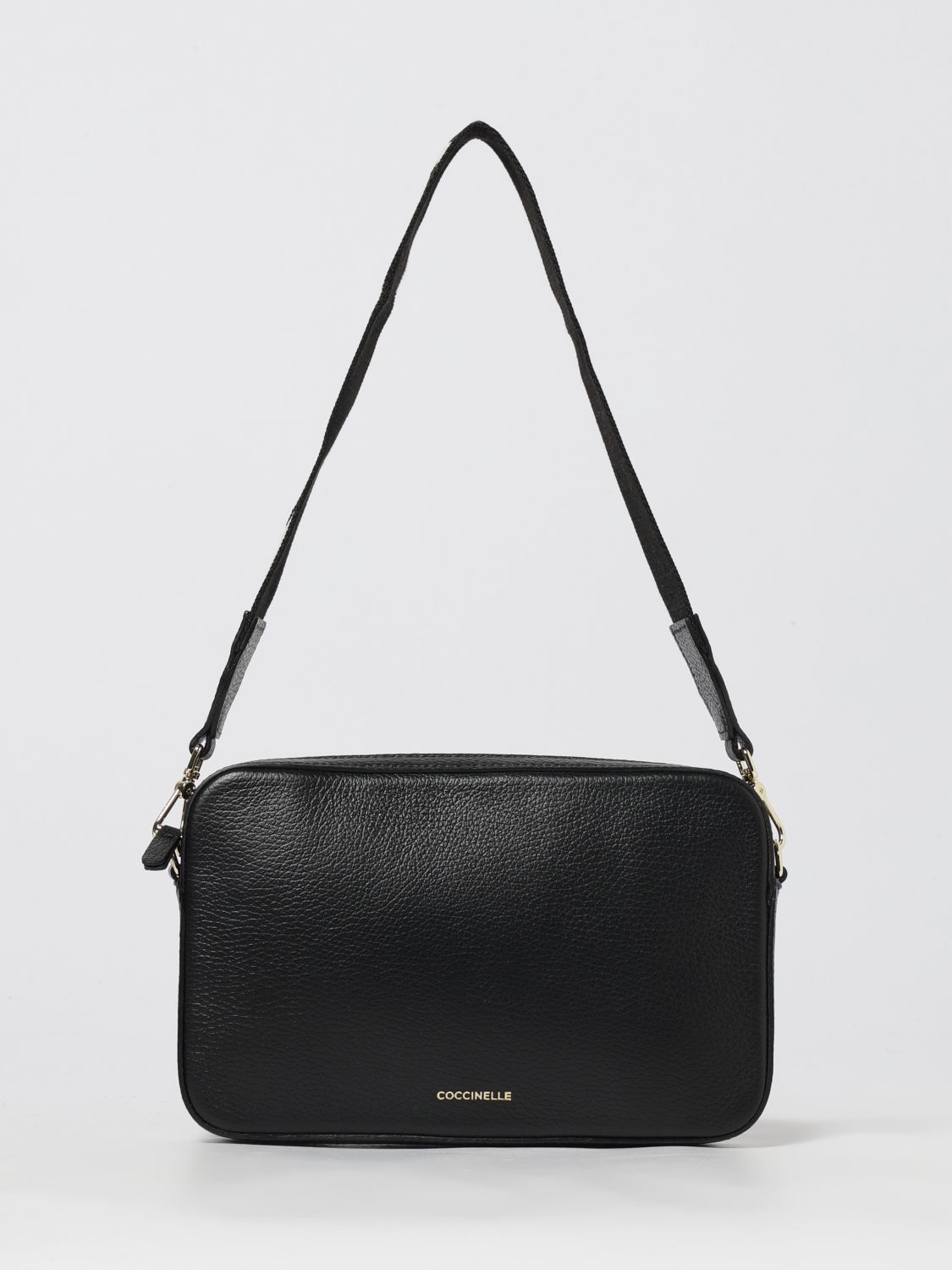 Coccinelle Shoulder Bag Woman Color Black In Black