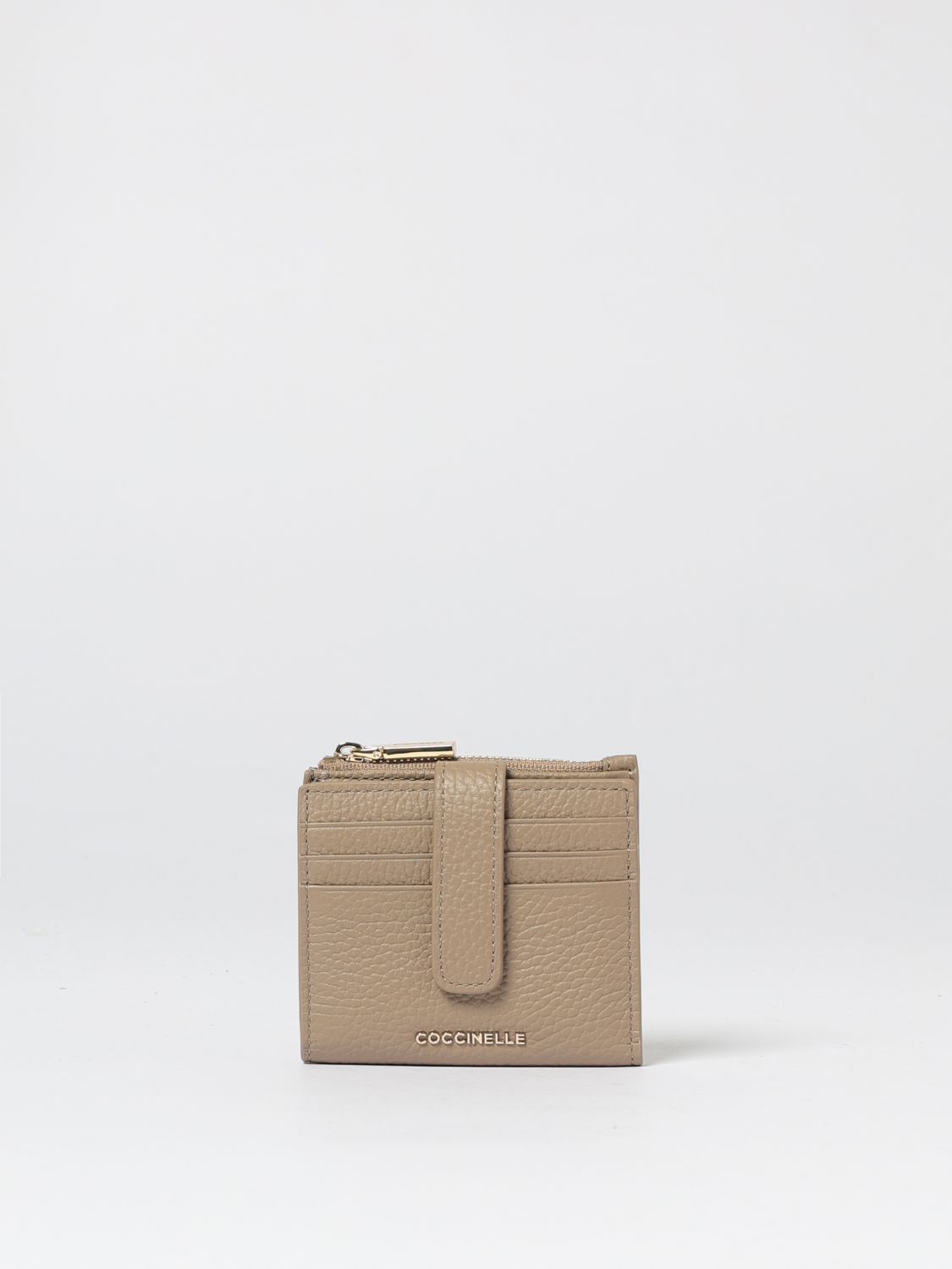 Coccinelle Wallet Woman Color Beige In Brown