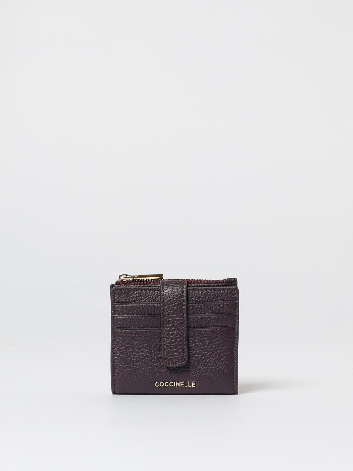 Coccinelle Metallic Soft Zip-fastening Cardholder Wallet In Brown