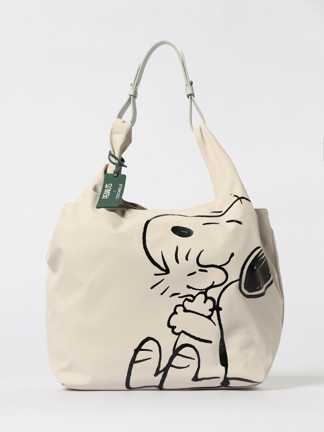 Coccinelle Shoulder Bag Woman Color Ice In Neutral