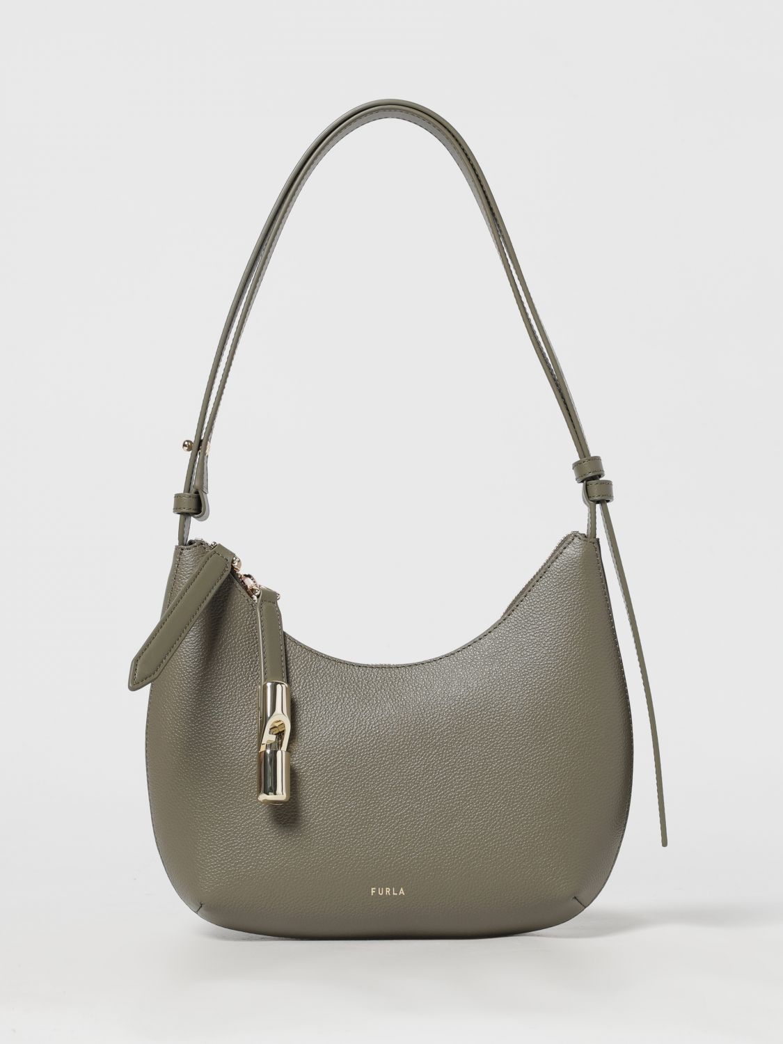 Furla Mini Bag Woman Color Sage In Gray