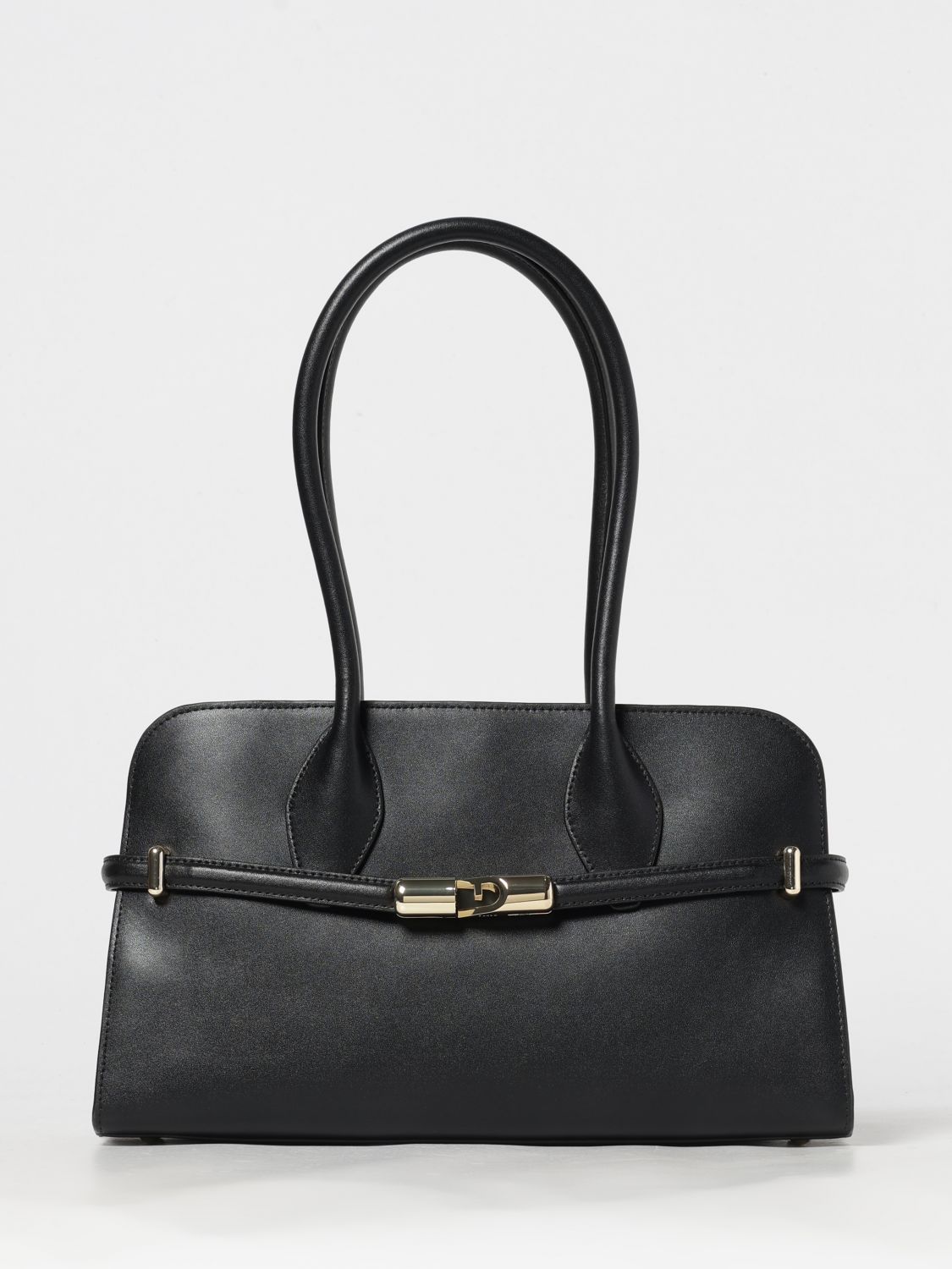 Furla Women's Medium Meti Leather Tote Bag In Black