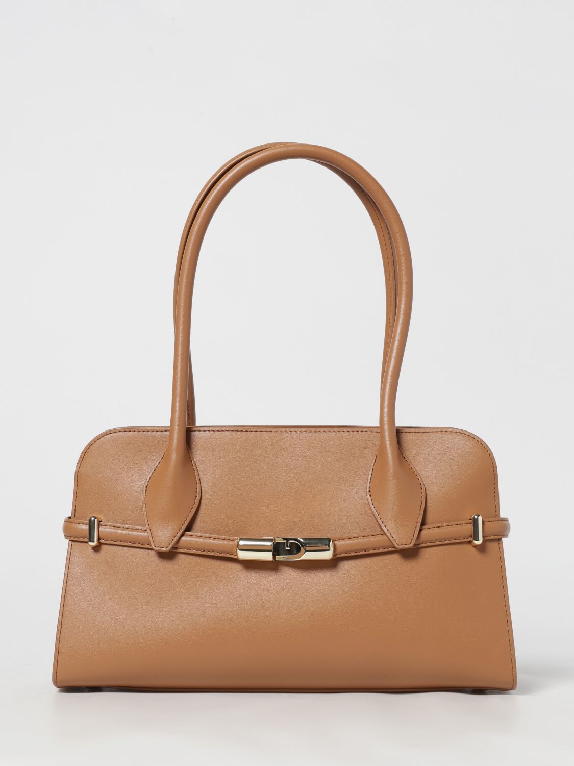 Furla Shoulder Bag Woman Color Leather In Brown
