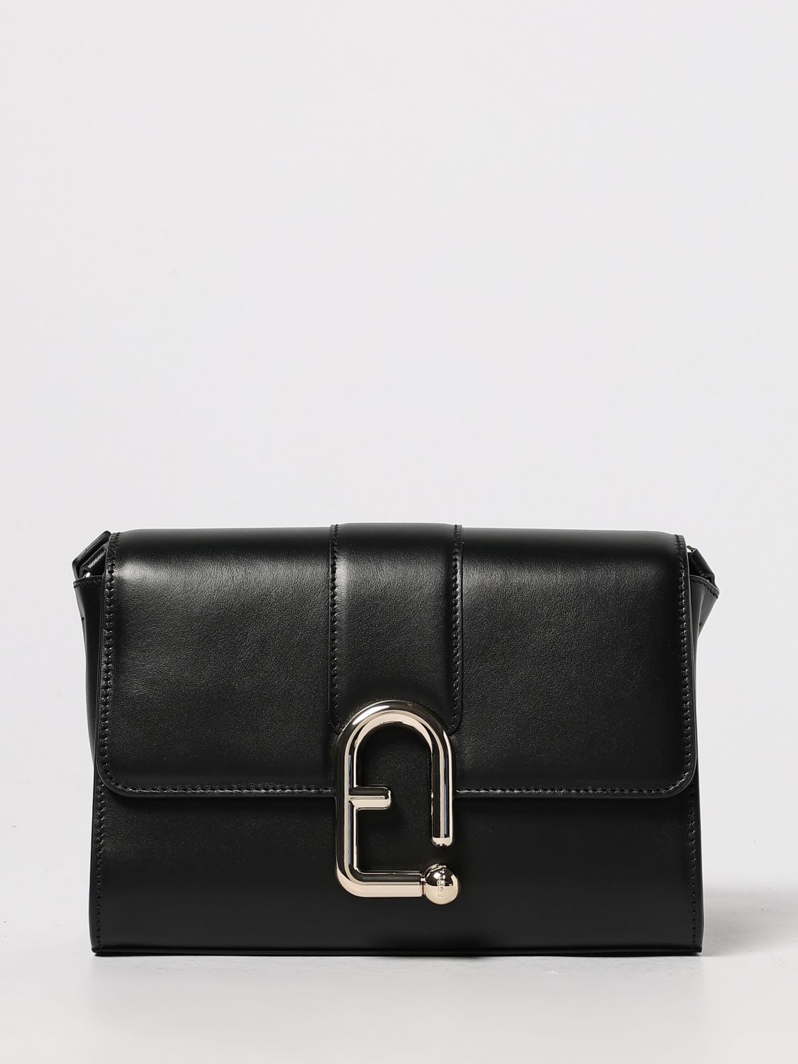 Furla Small Urban Leather Crossbody Bag In Black