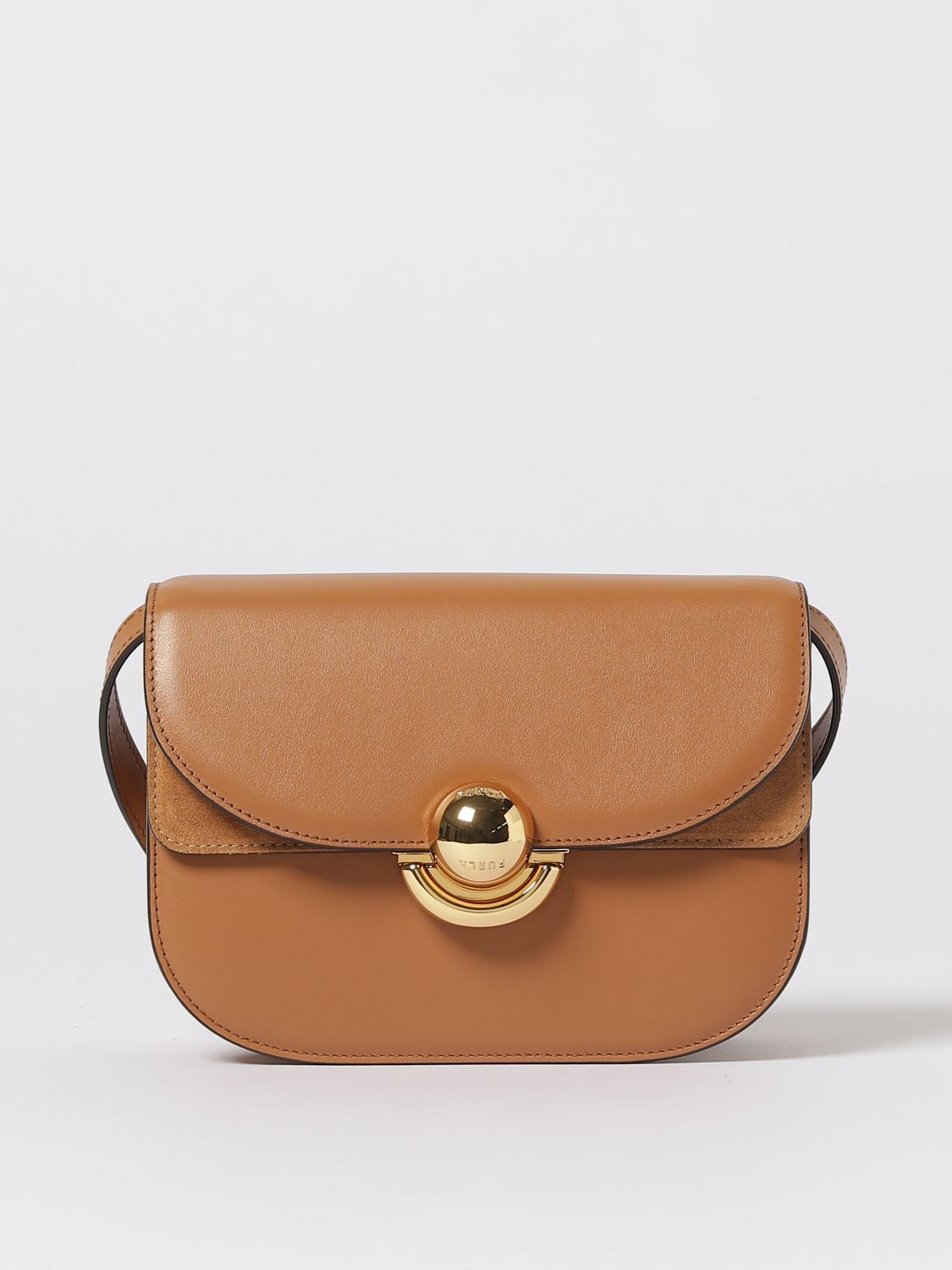 Furla Sfera Mini Crossbody Adjustable Strap In Brown