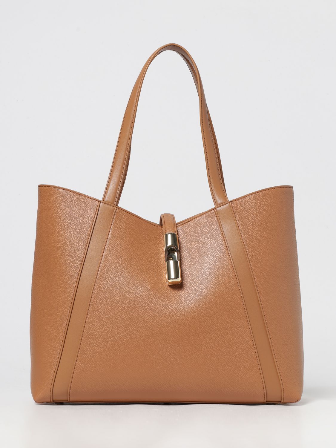 Furla Goccia Handbag In Brown