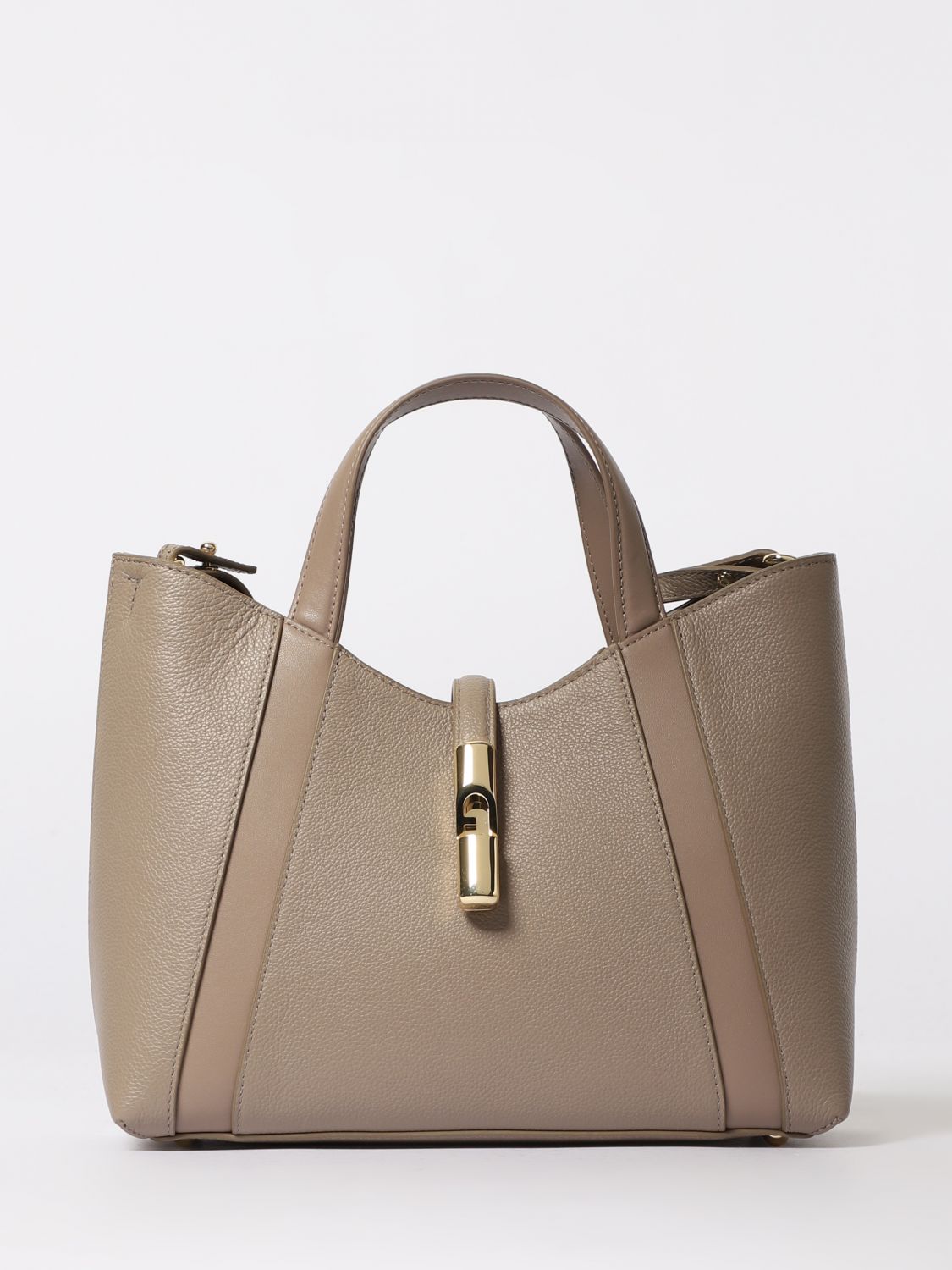 Furla Handbag Woman Color Grey In Brown