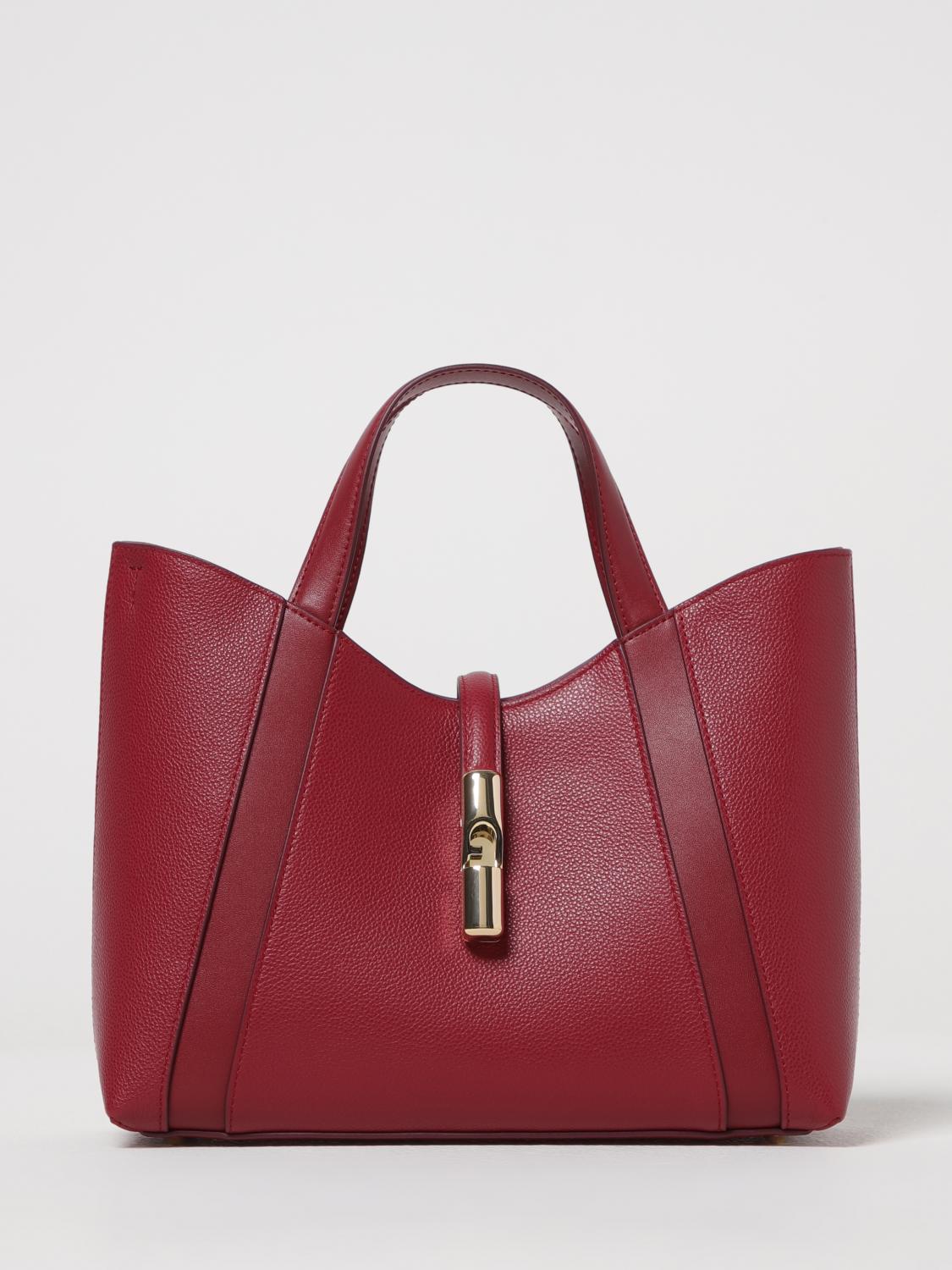 Furla Structured Minimalistic Bag With Clean Lines In Red