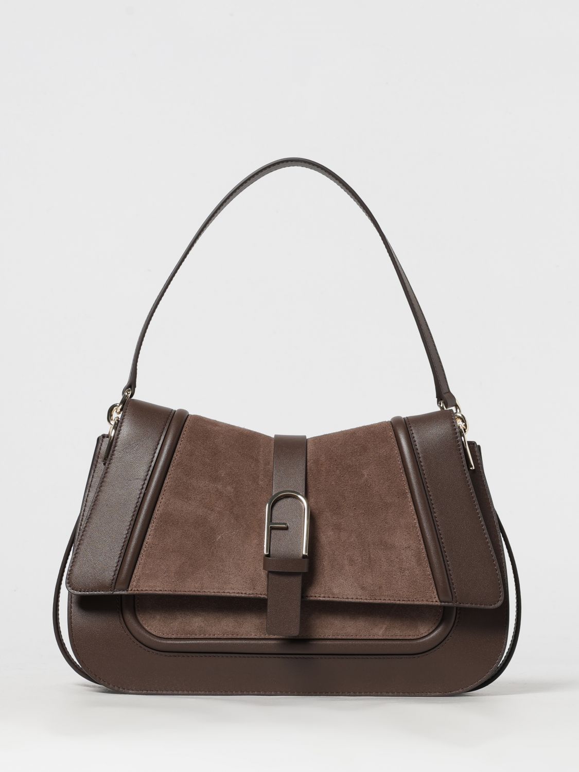 Furla Shoulder Bag Woman Color Coffee In Brown