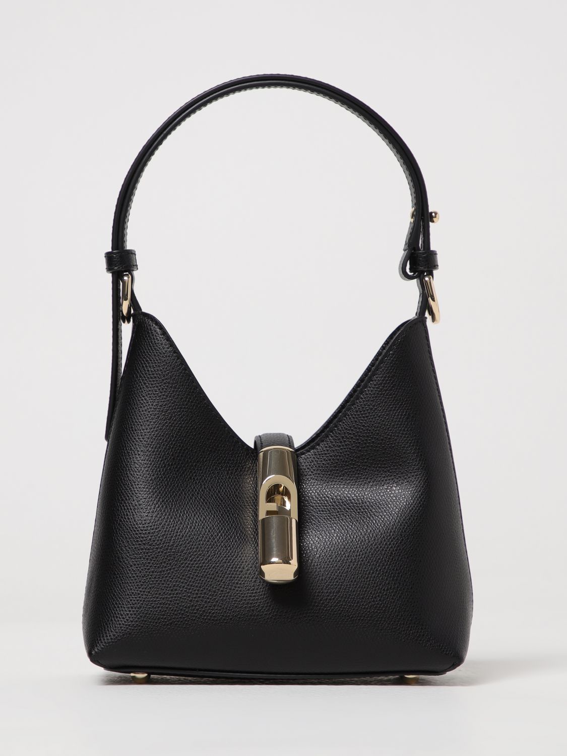 Furla Borsa Iride Mini Hobo Nera In Black