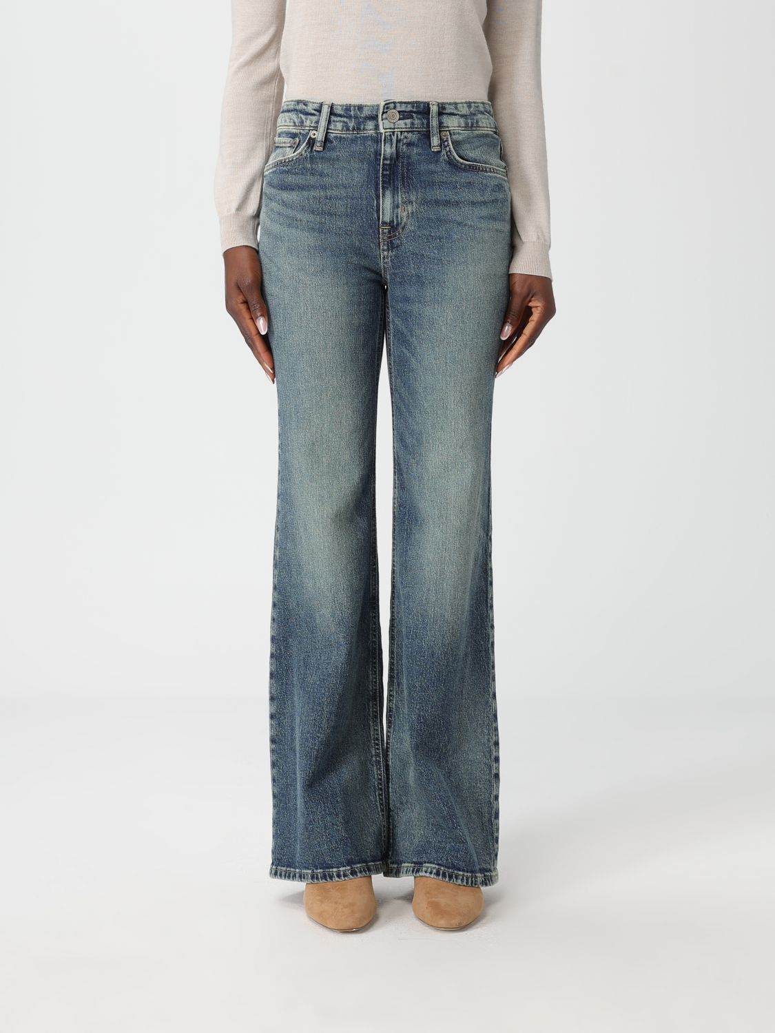 Ralph Lauren Jeans Lauren  Woman Color Stone Washed In Blue