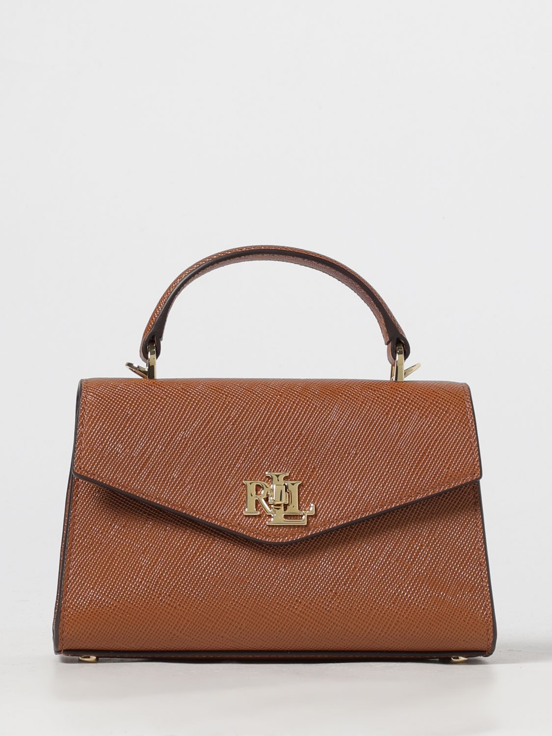 Ralph Lauren Shoulder Bag Lauren  Woman Color Leather In Brown