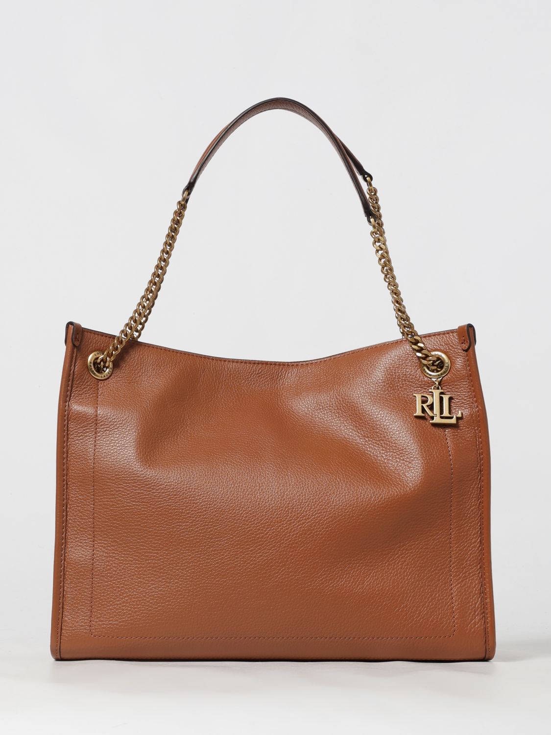 Ralph Lauren Tote Bag Lauren  Woman Color Leather In Brown
