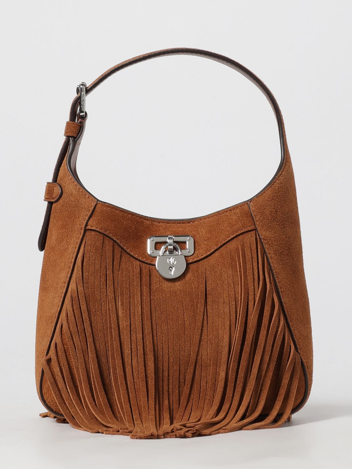 Ralph Lauren Shoulder Bag Lauren  Woman Color Leather In Brown