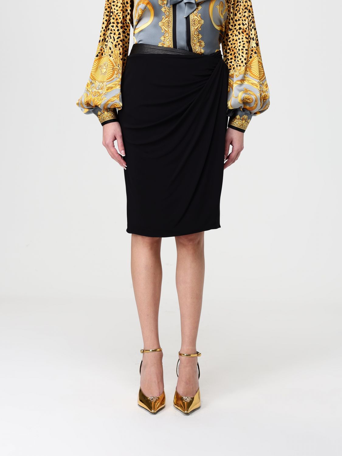 Versace Damen Schwarz Skirt Woman Color