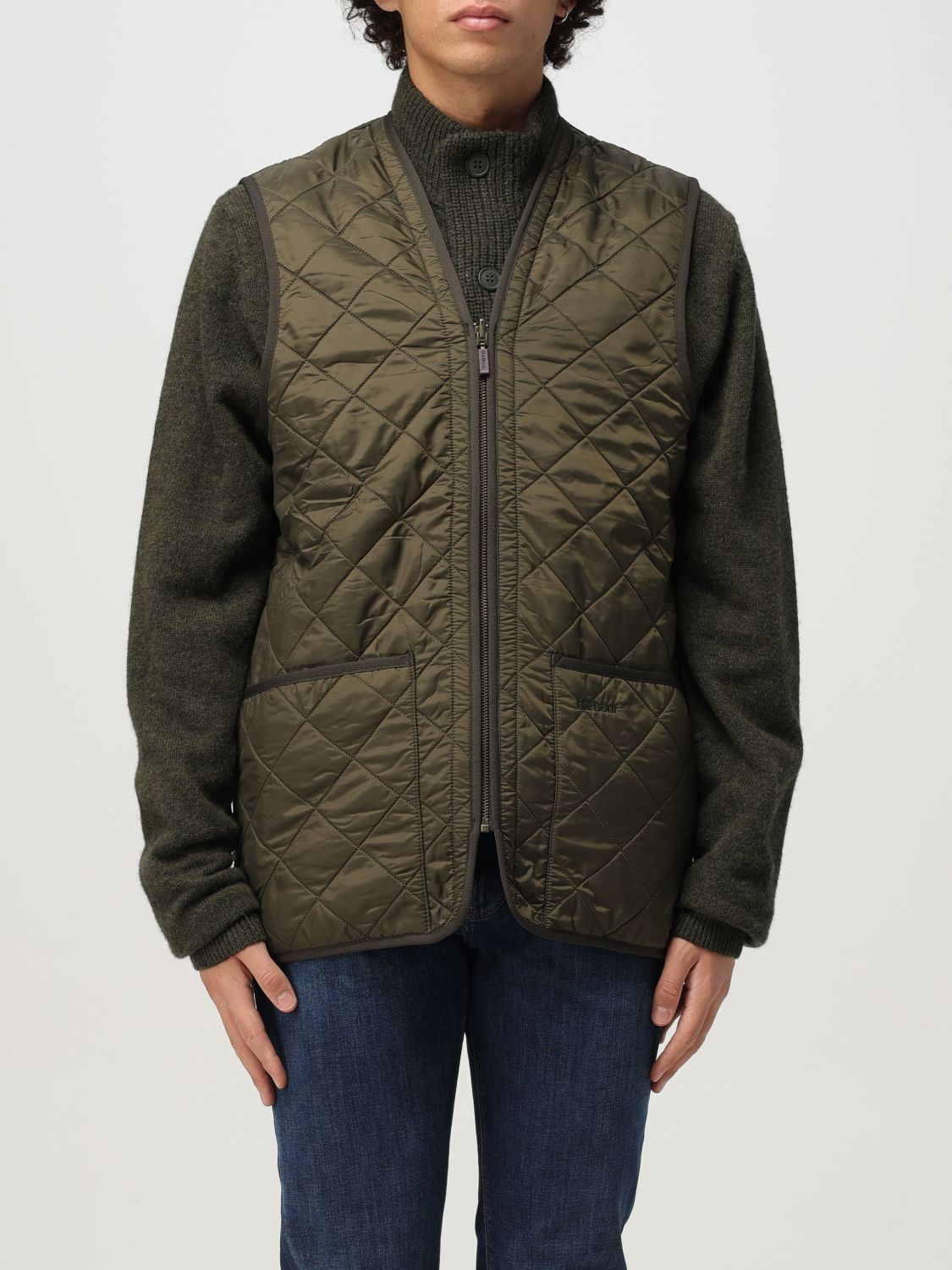 Barbour Jacket Men Color Olive In Green