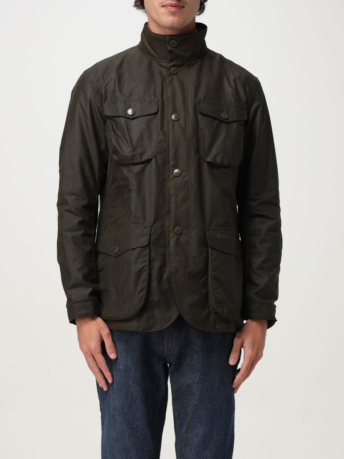 Barbour Man Jacket Dark Green Size Xxl Cotton In Black