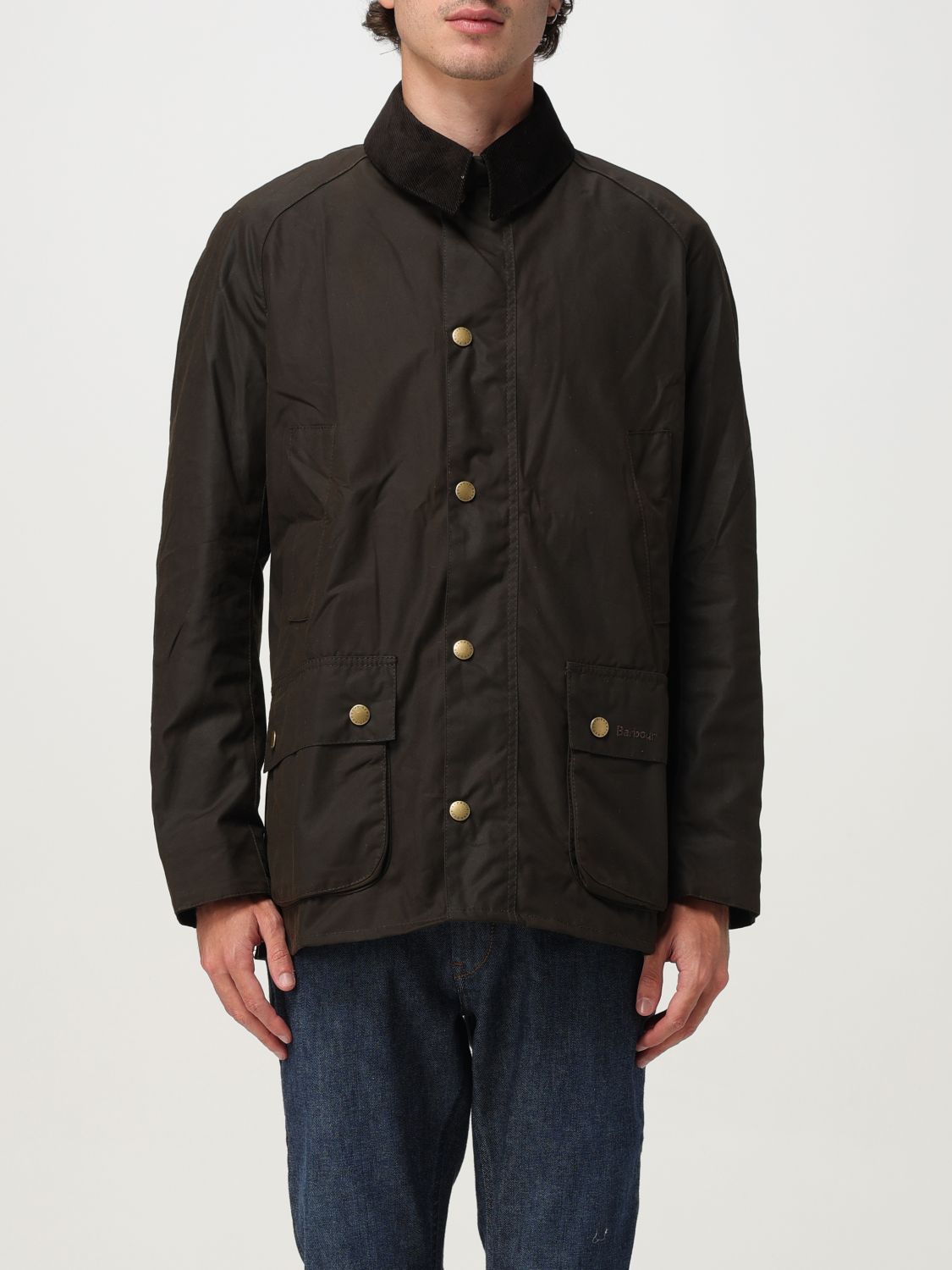 Barbour Man Jacket Dark Brown Size Xxl Cotton In Brown