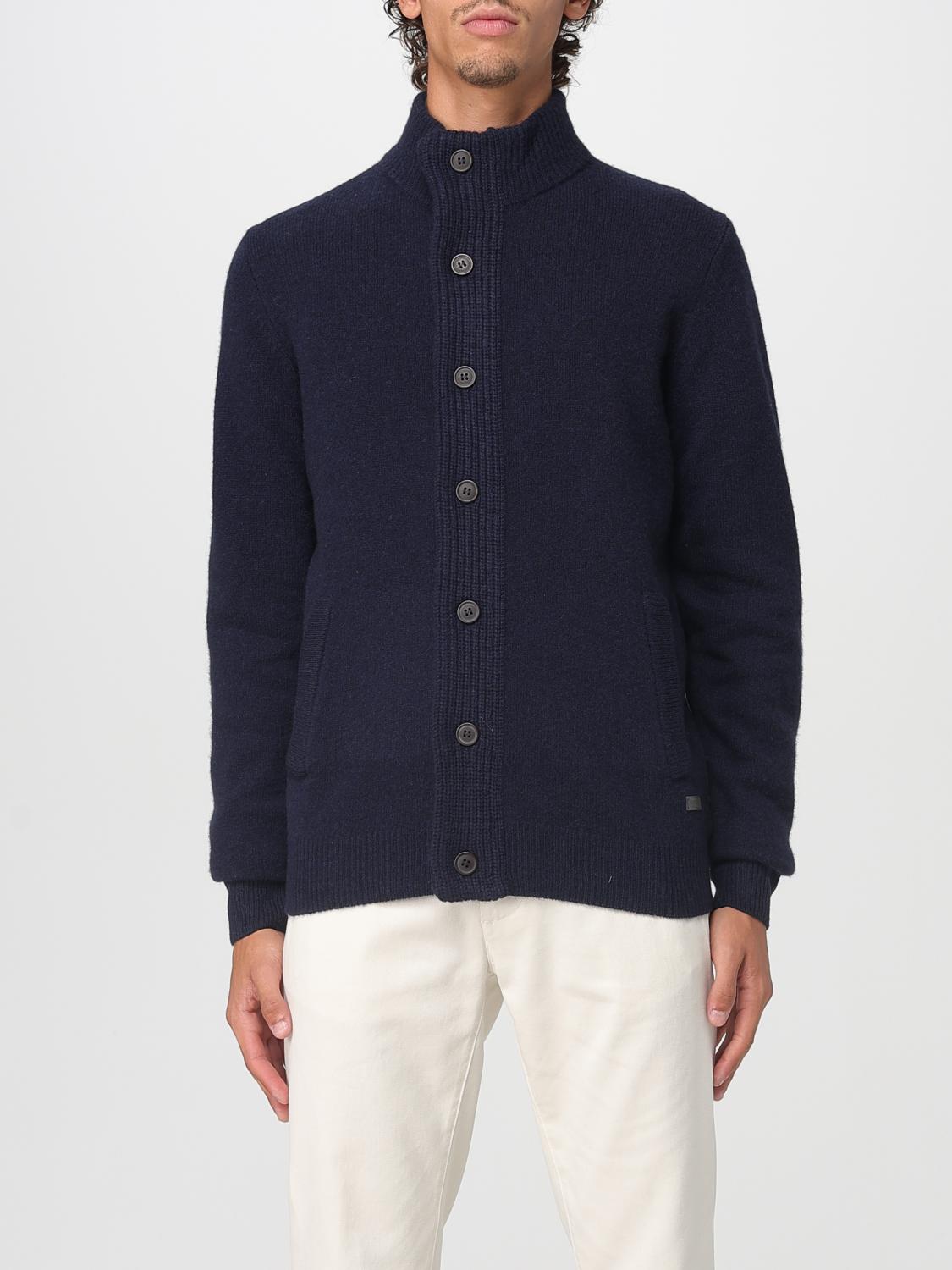 Barbour Sweater Men Color Navy In Blue